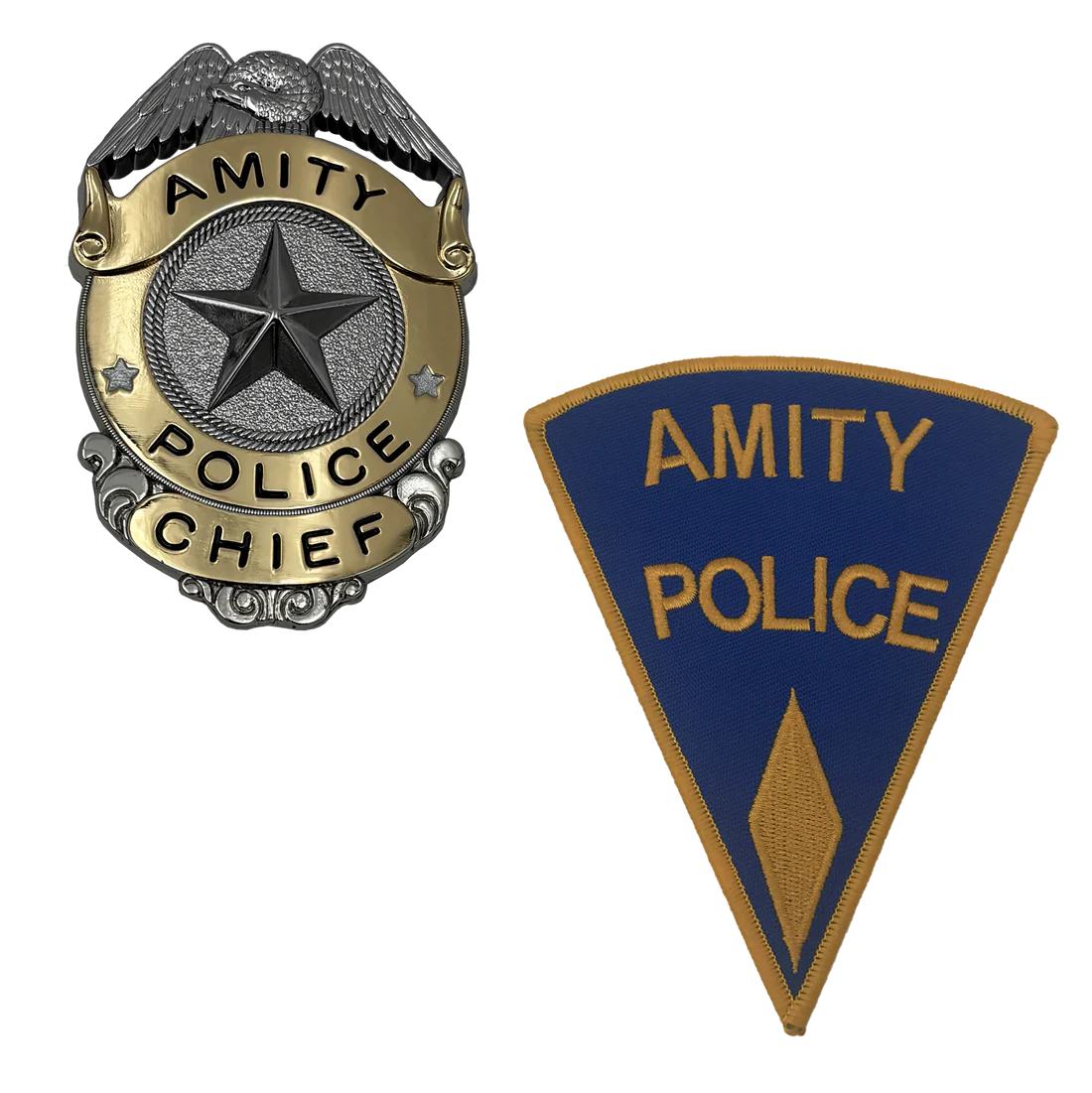 JAWS AMITY ISLAND POLICE CHIEF BADGE/PATCH LTD ED PROP Réplica Frikytopia