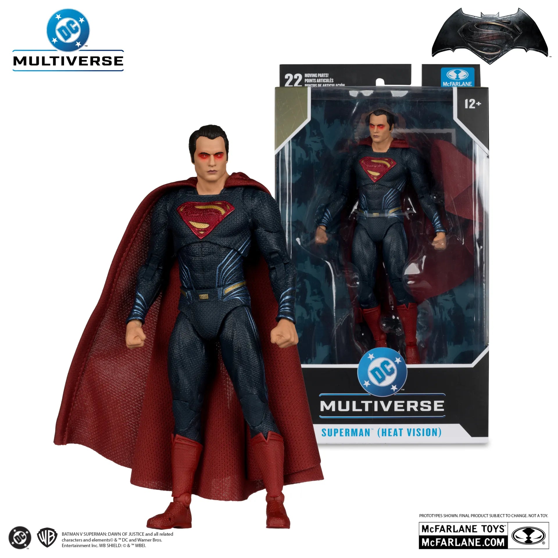 Batman v Superman: El amanecer de la justicia (2016) DC Theatrical Edition Figura Superman (Heat Vision) 19 cm