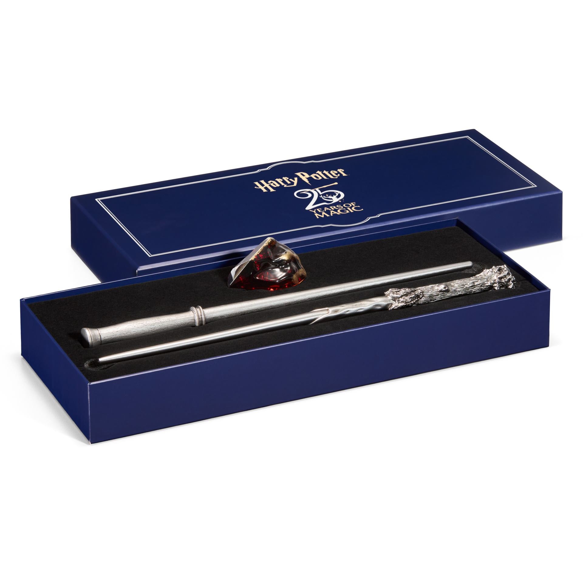 Harry Potter Celebration Wand Harry Potter 25th Anniversary Wands and Sorcerer's Stone Set