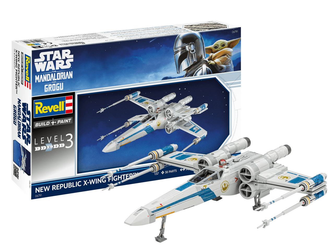 THE MANDALORIAN AND GROGU NEW REPUBLIC X-WING MK