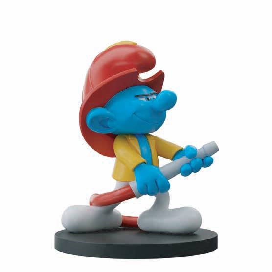 SMURFS FIREMAN RESIN Figura