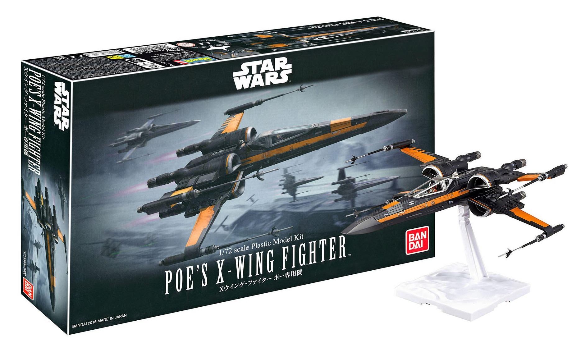 Star Wars Kit de maquetas 1/72 Poe's X-Wing Fighter 17 cm