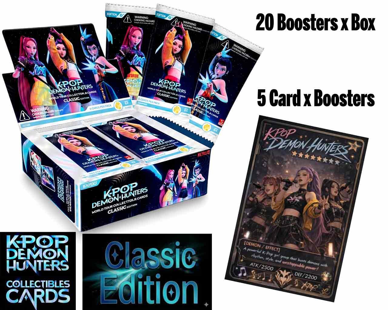 KAYOU - K-POP DEMON HUNTERS - CLASSIC EDITION - COLLECTIBLE CARDS BOOSTER BOX (20) Frikytopia