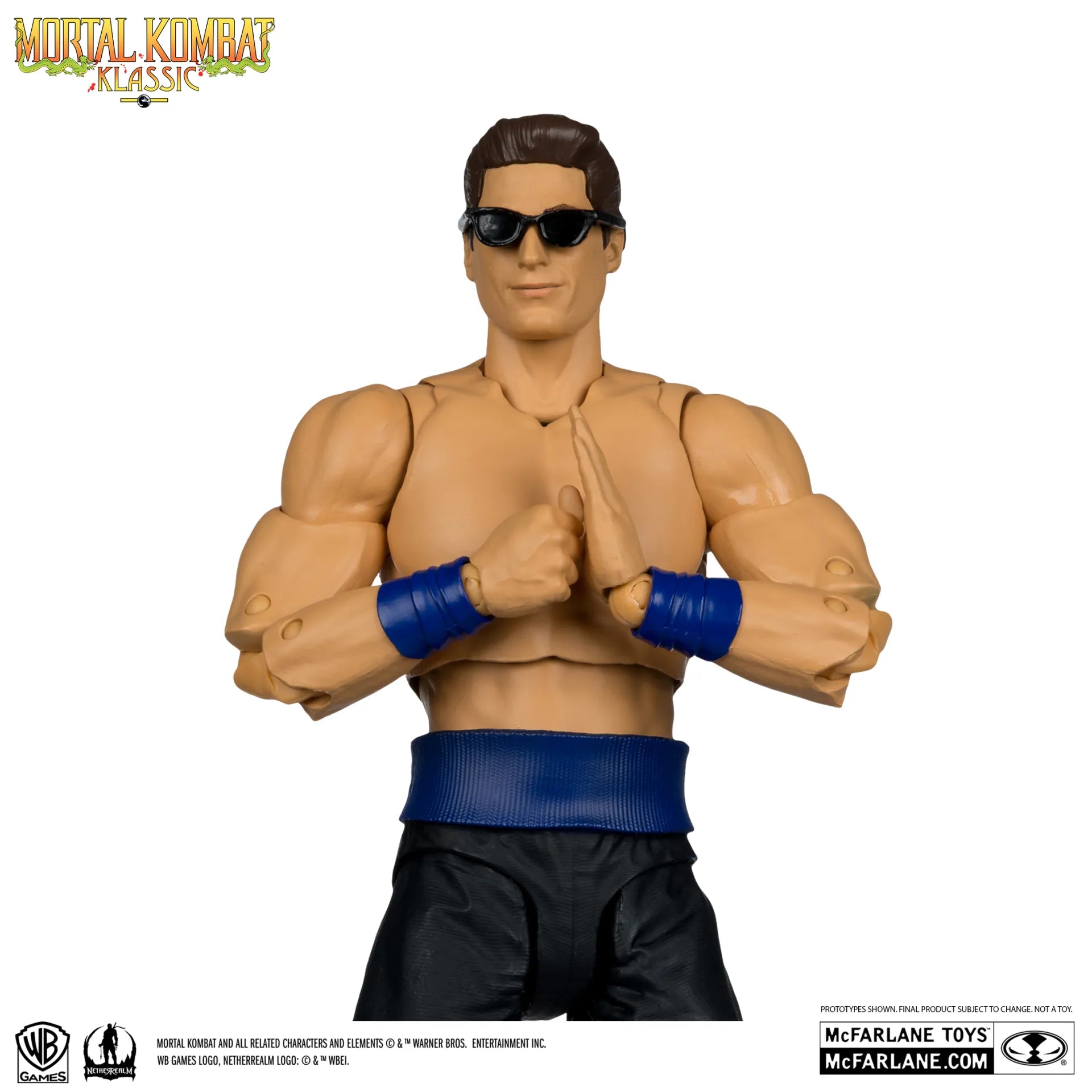 MORTAL KOMBAT KLASSICS  7INCH  WAVE 4 JOHNNY CAGE ACTION Figura