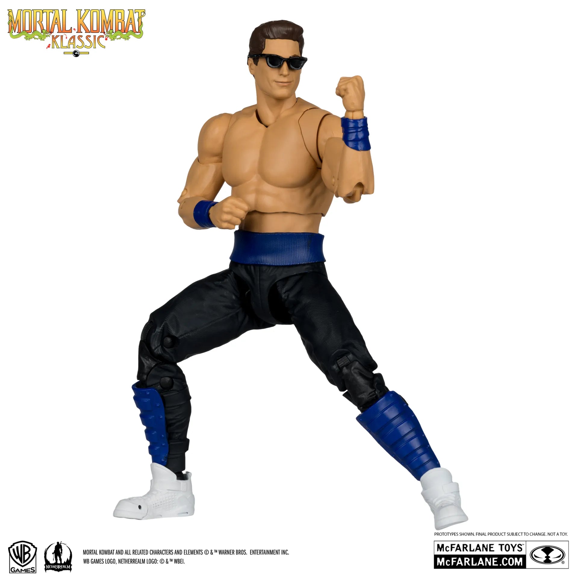 MORTAL KOMBAT KLASSICS  7INCH  WAVE 4 JOHNNY CAGE ACTION Figura