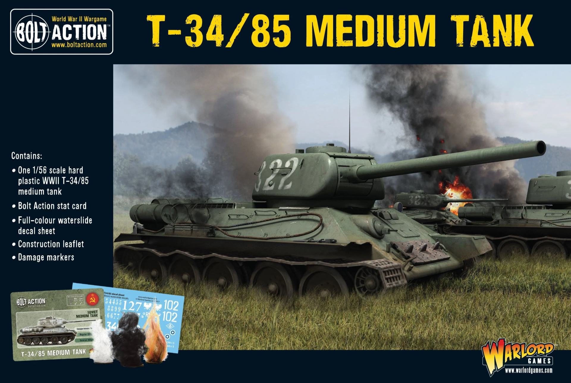 BOLT ACTION T34/85 MEDIUM TANK Frikytopia