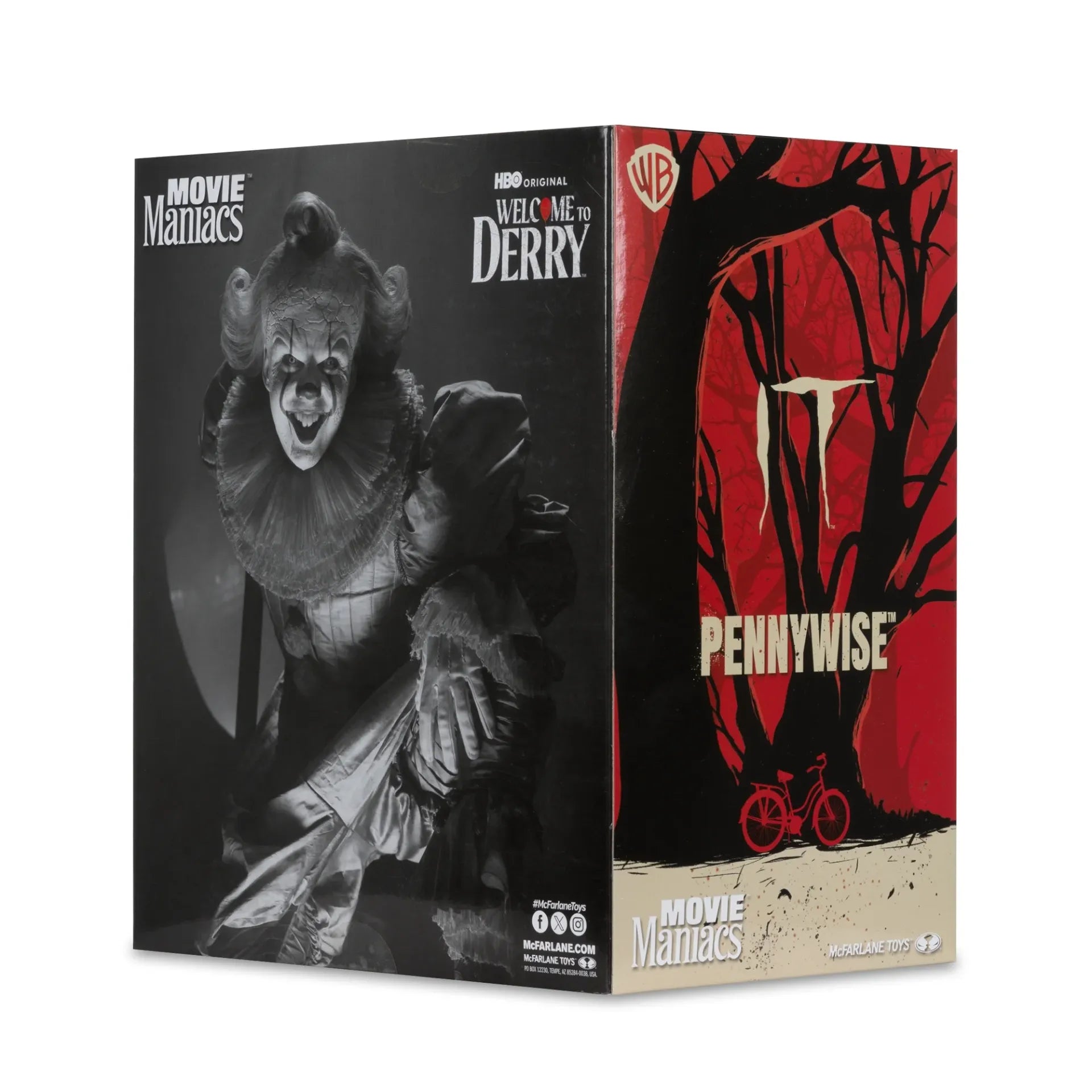 It Welcome to Derry Movie Maniacs Figura Pennywise (Black &amp; White) 16 cm