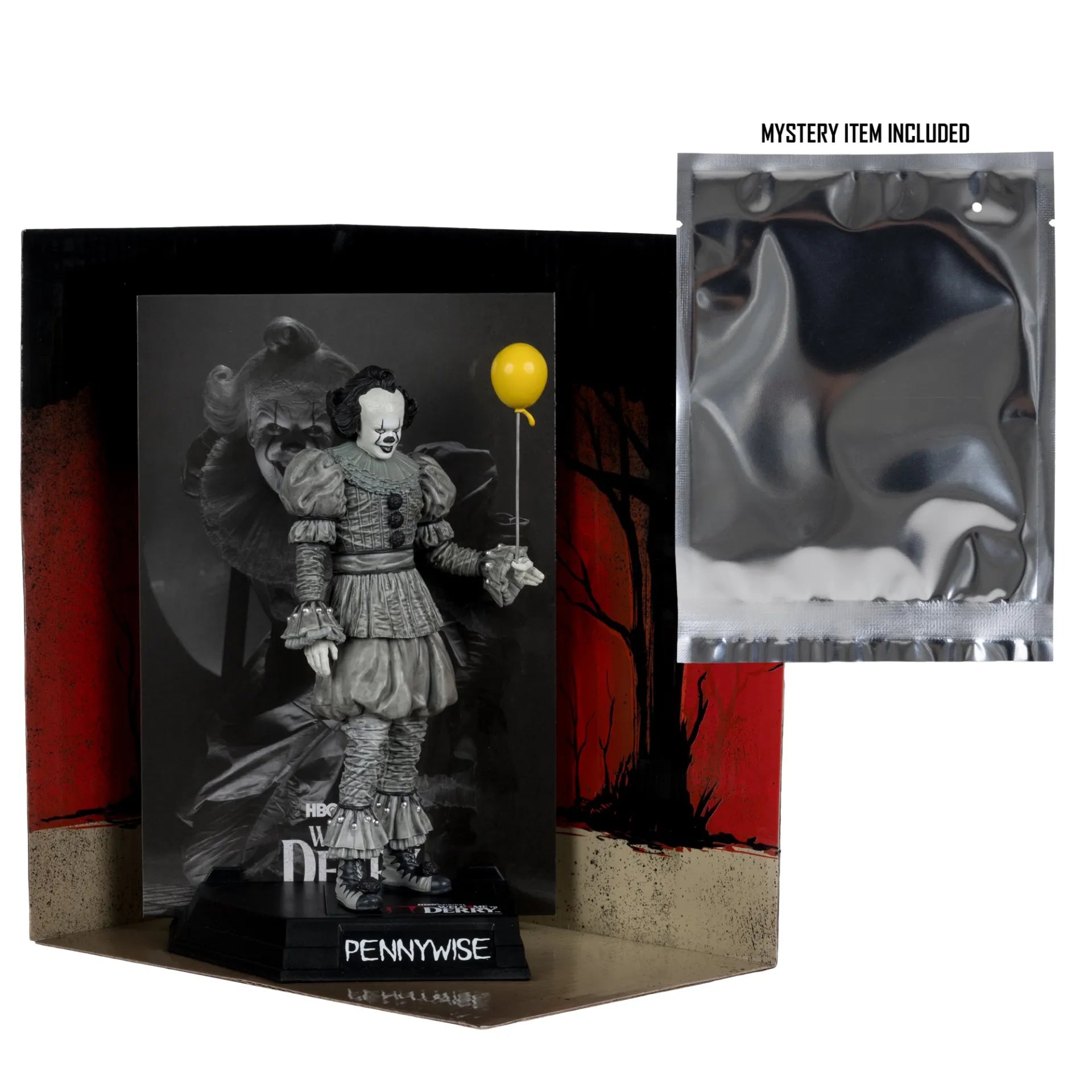 It Welcome to Derry Movie Maniacs Figura Pennywise (Black &amp; White) 16 cm