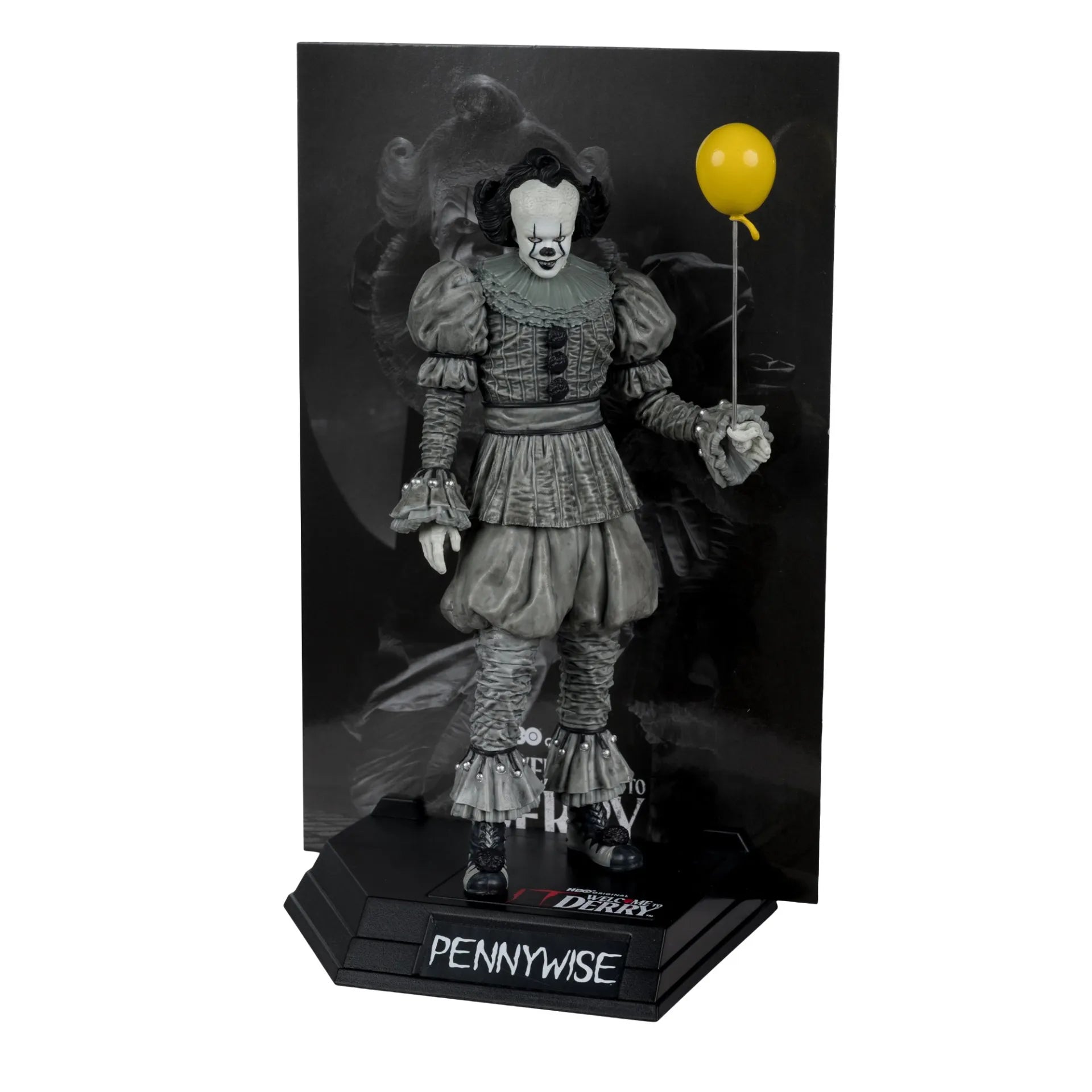 It Welcome to Derry Movie Maniacs Figura Pennywise (Black &amp; White) 16 cm