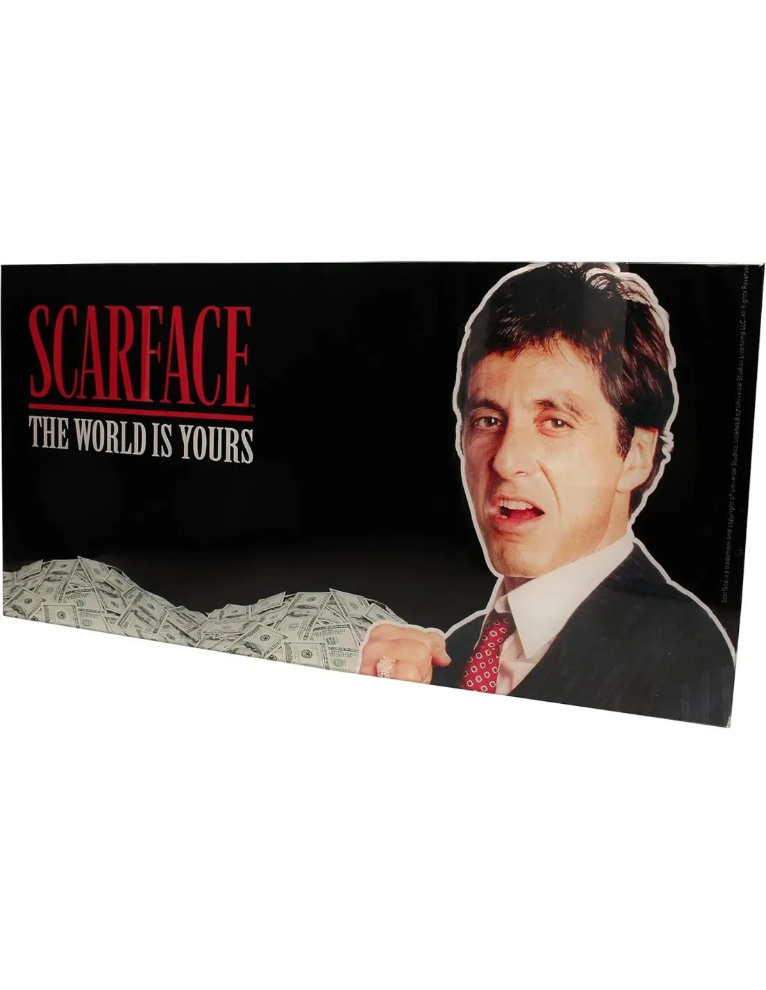 Scarface Póster de cristal The World Is Yours (Black Background) 60 x 30 cm