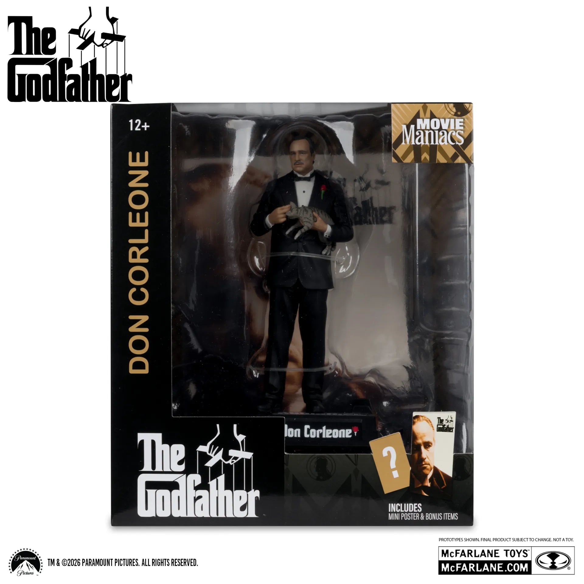 El Padrino Movie Maniacs Figura Don Corleone 17 cm