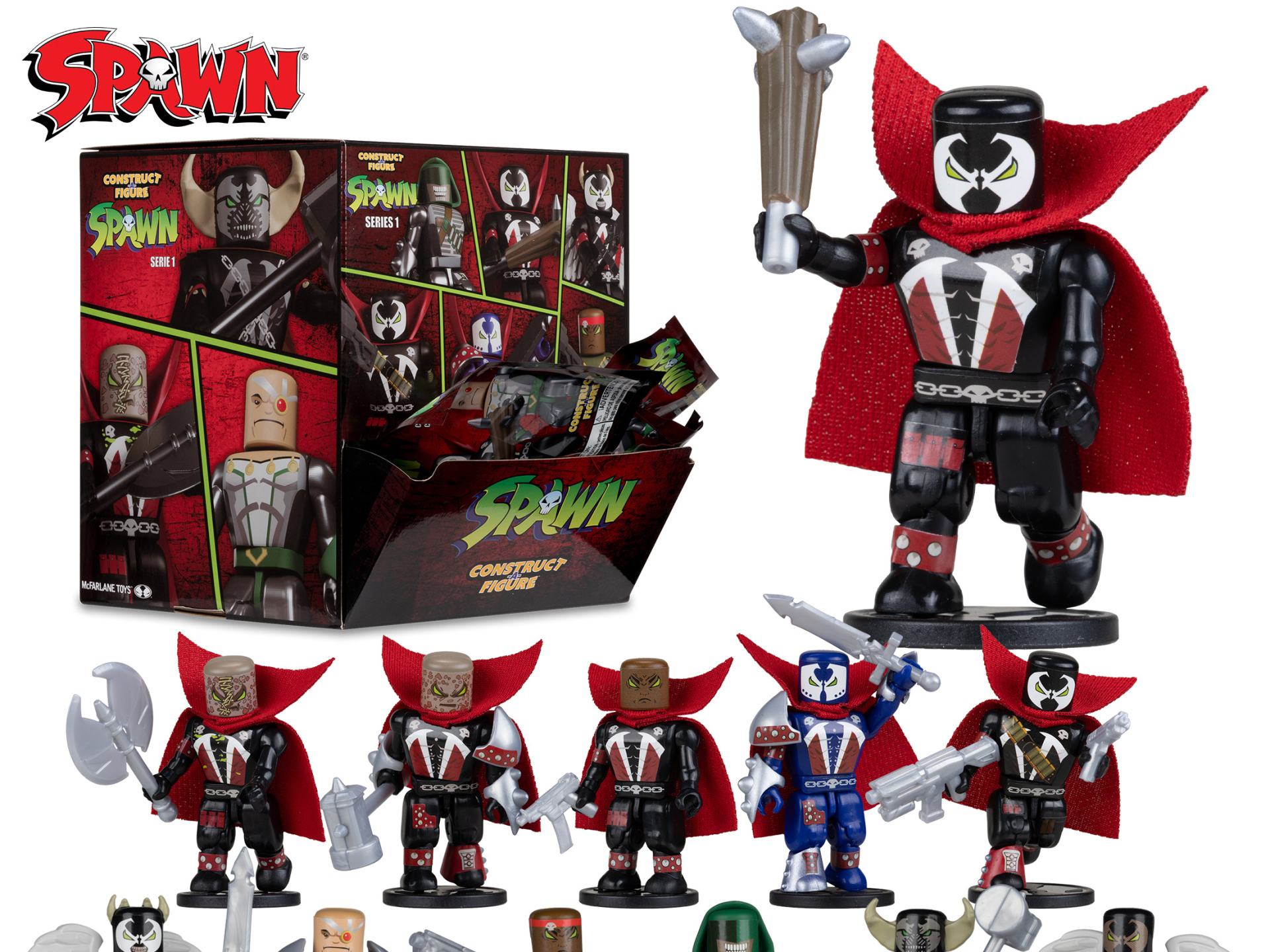 SPAWN CONSTRUCT-A-FIGURE BLIND BAG S1 DISPLAY (36) Frikytopia