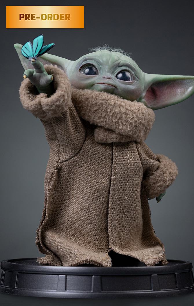 MANDALORIAN & GROGU MOVIE GROGU BUTTERFLY WONDER 1/4 LEGACY Estatua