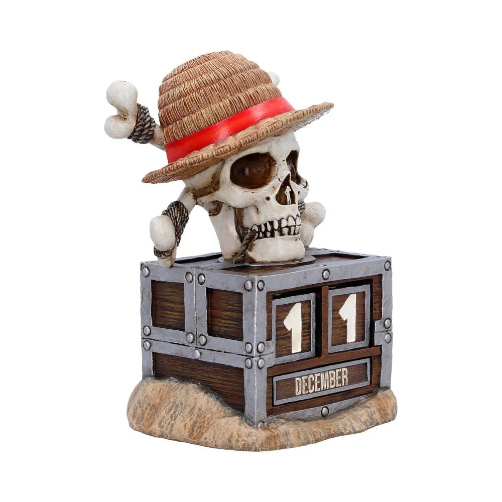 One Piece Calendario perpetuo Luffy Jolly Roger 16 cm