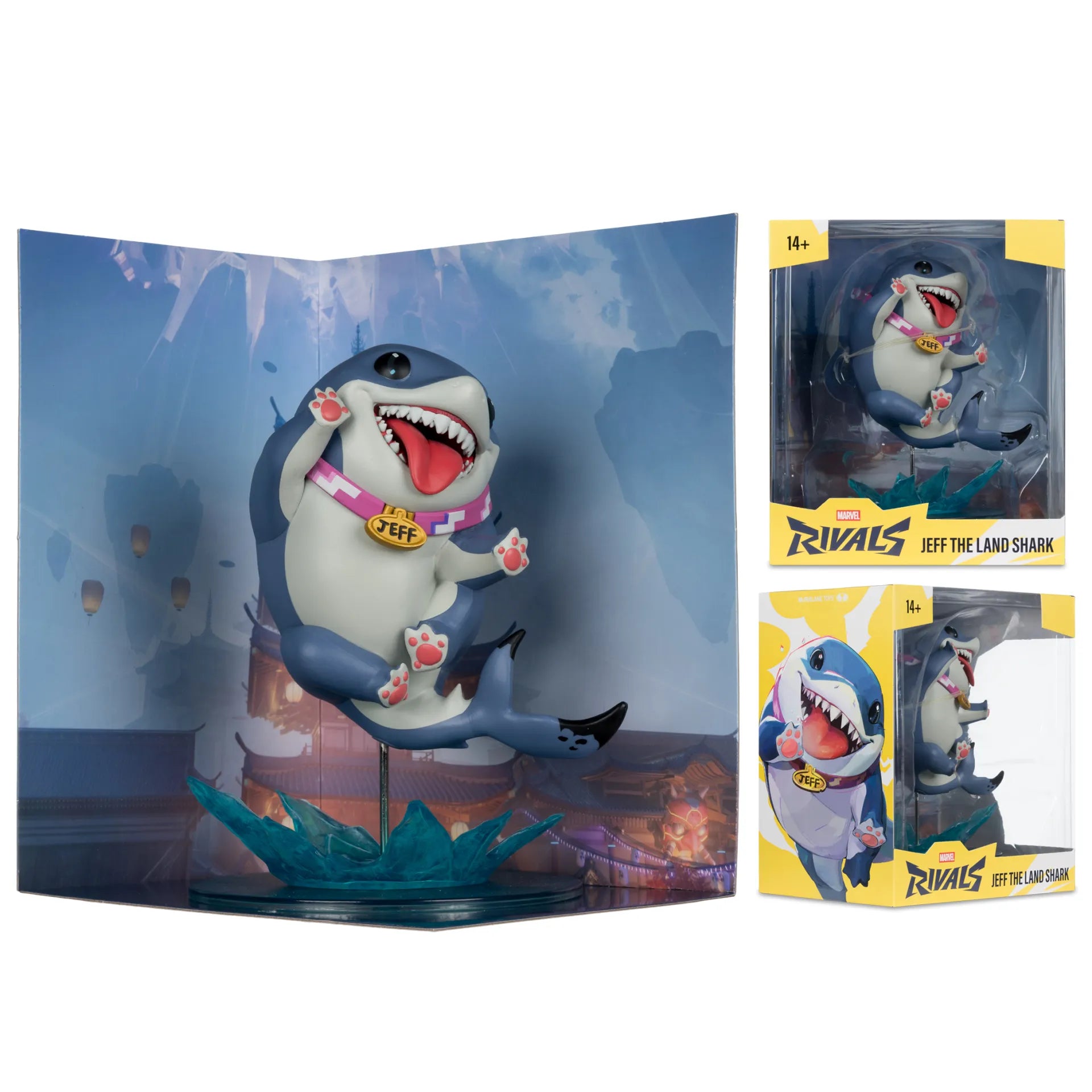 Marvel Rivals Collection Gamerverse Figura 1/10 Jeff The Land Shark 20 cm