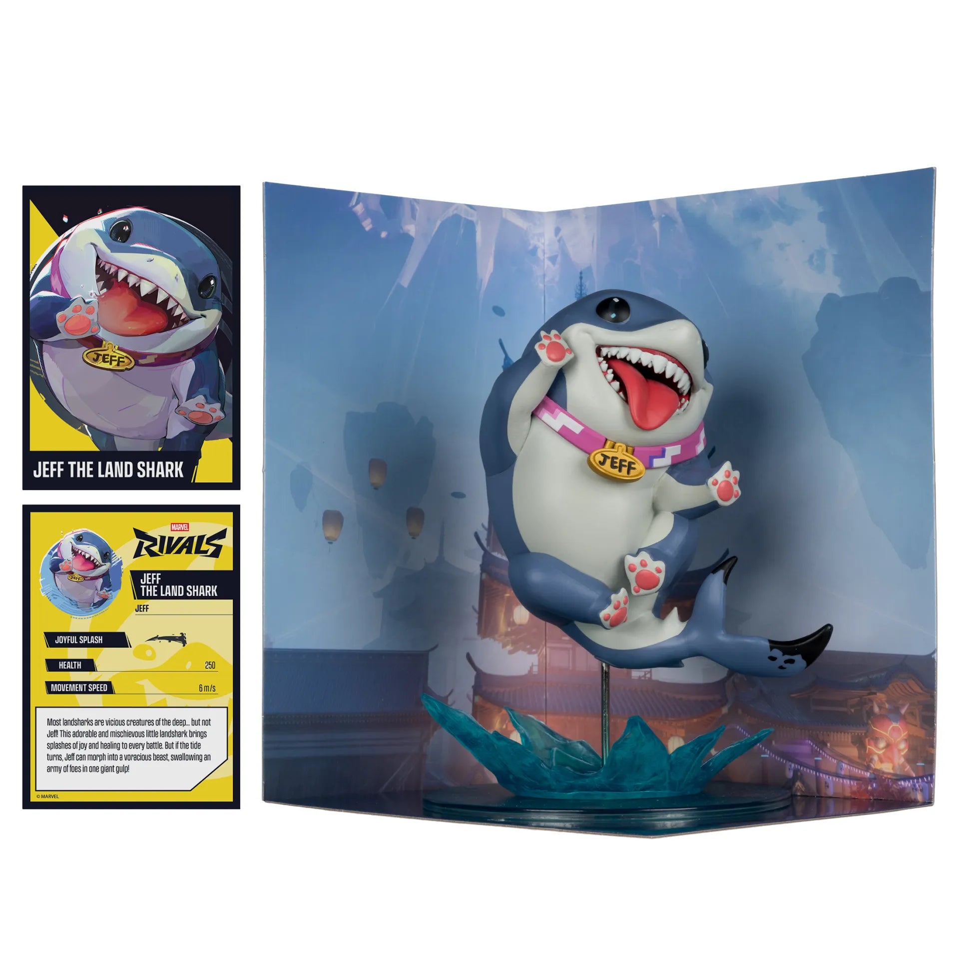 Marvel Rivals Collection Gamerverse Figura 1/10 Jeff The Land Shark 20 cm