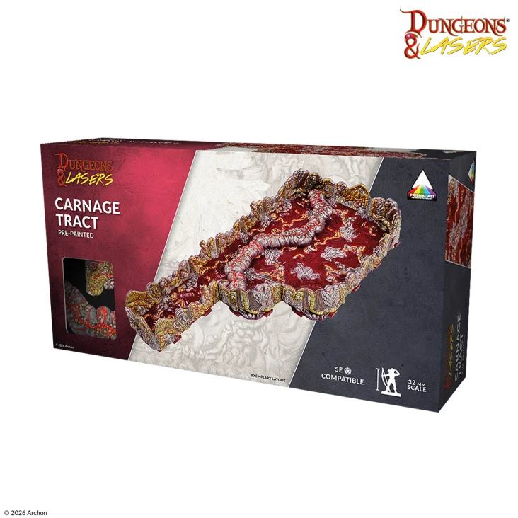 DUNGEONS & LASERS CARNAGE TRACT PRISMACAST PRE-PAINTED