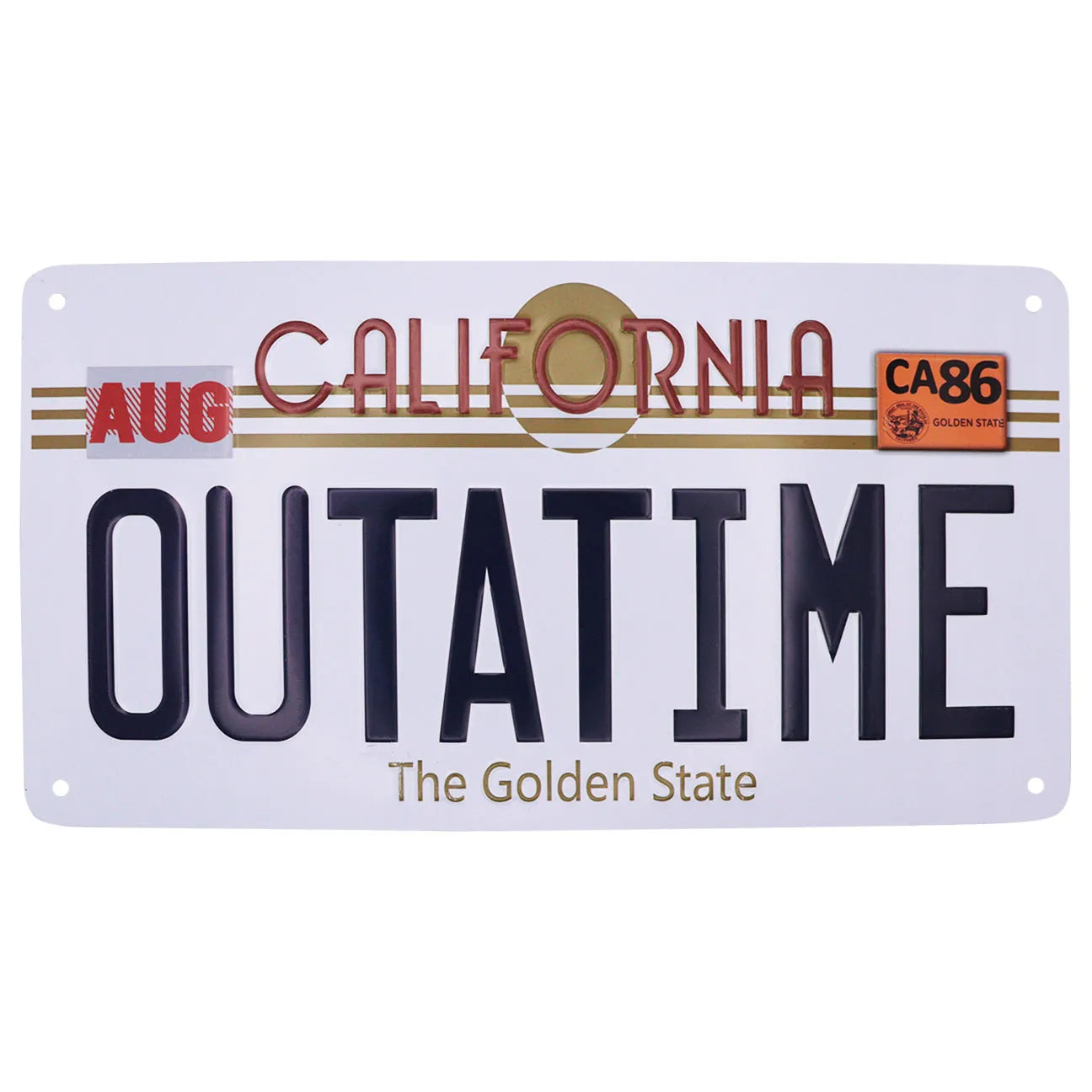 BACK TO THE FUTURE - LICENSE PLATE OFFICIAL Réplica