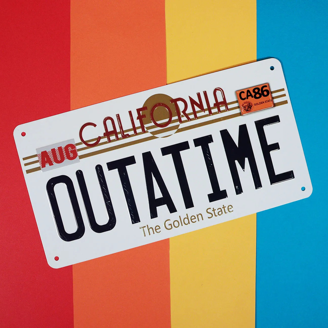 BACK TO THE FUTURE - LICENSE PLATE OFFICIAL Réplica
