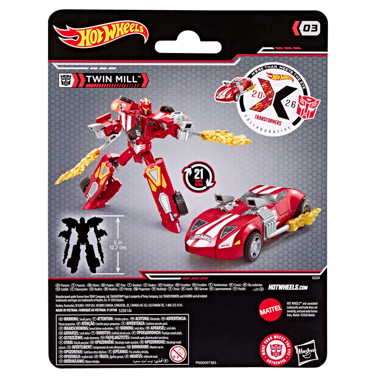 Transformers Collaborative Hot Wheels x Transformers Deluxe Class Figura Twin Mill 13 cm