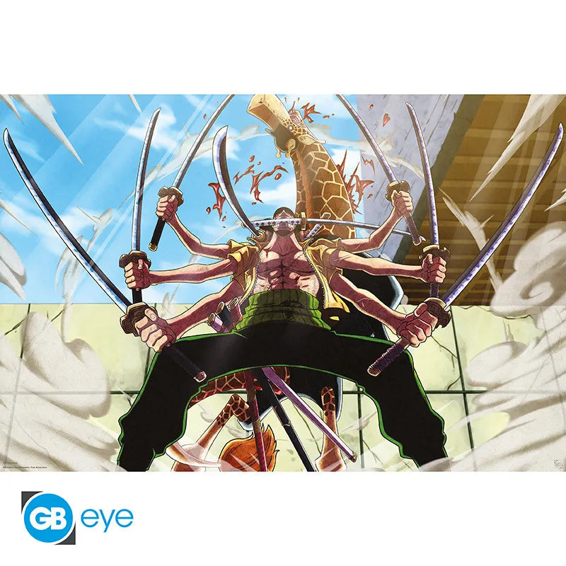 ONE PIECE ZORO VS KAKU MAXI Póster