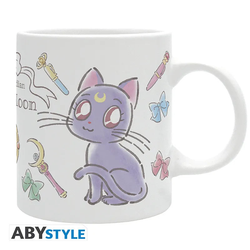 SAILOR MOON LUNA & ARTEMIS CHIBI Taza