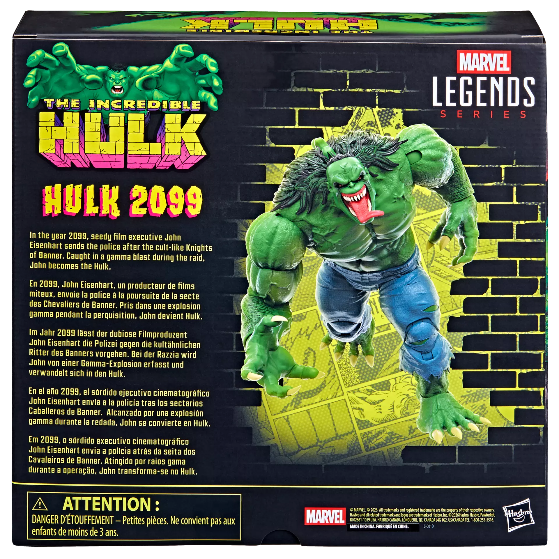 Figura Hulk 2099 - El Increible Hulk Marvel Legends Series 15cm
