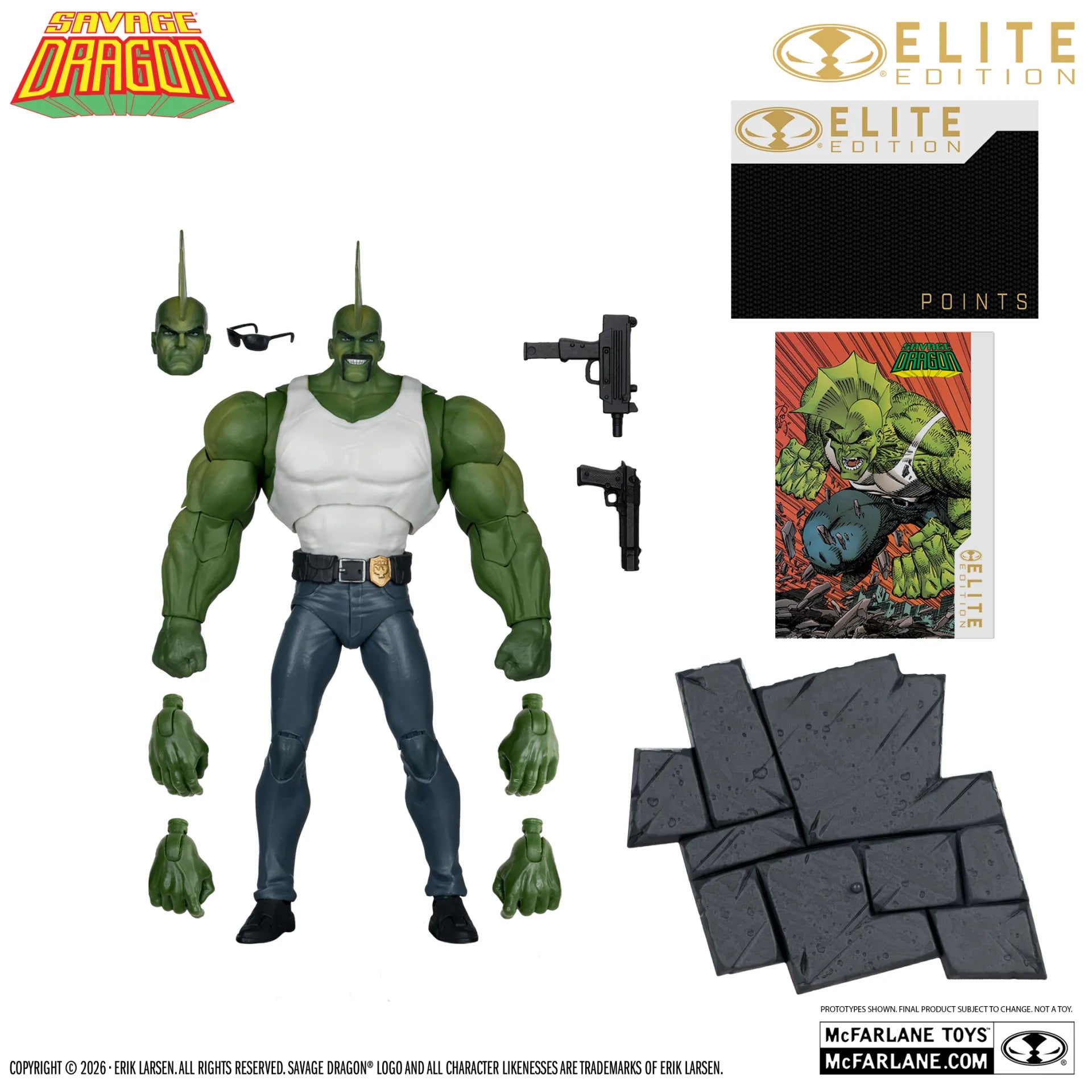 MCFARLANE ELITE EDITION  SAVAGE DRAGON  ACTION Figura
