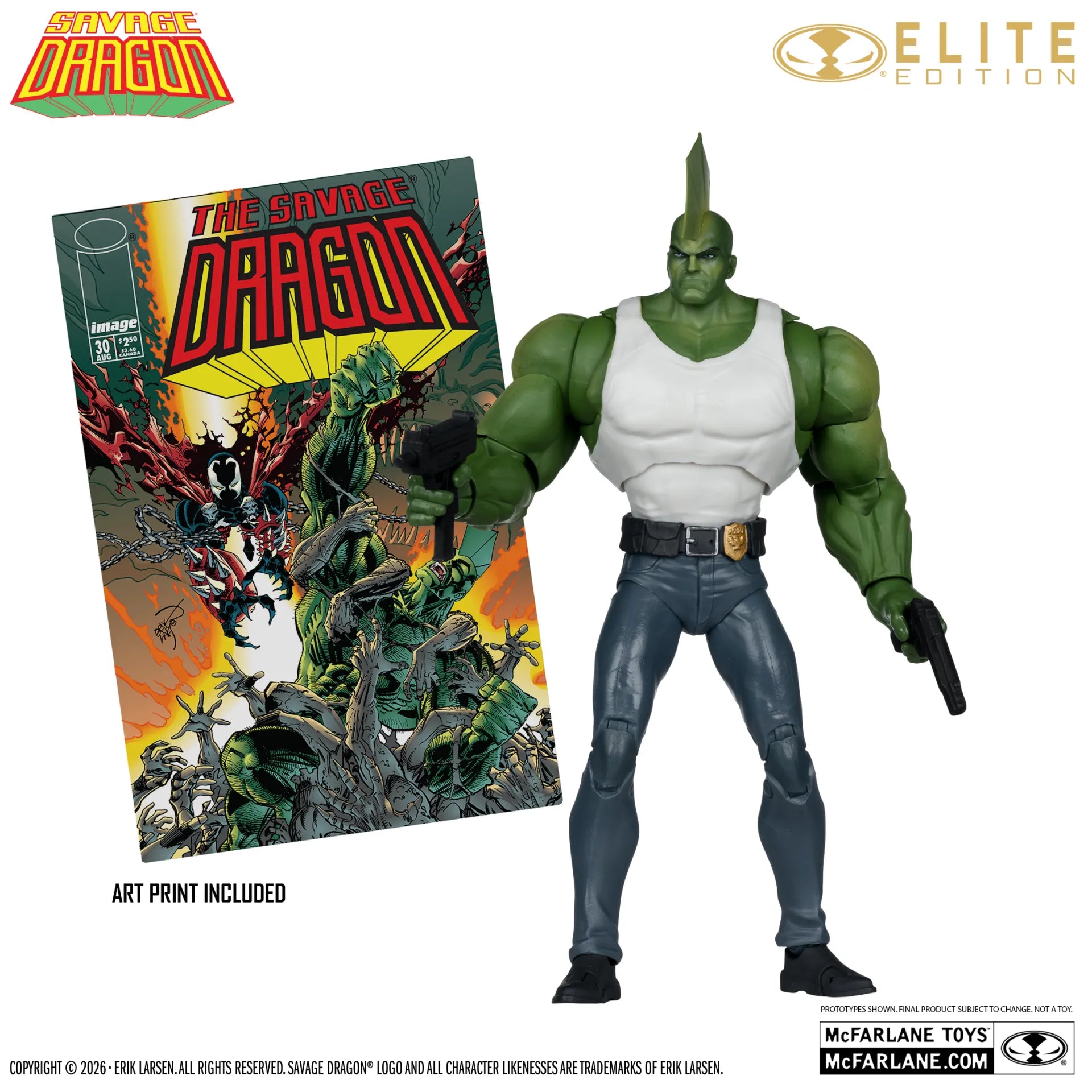 MCFARLANE ELITE EDITION  SAVAGE DRAGON  ACTION Figura