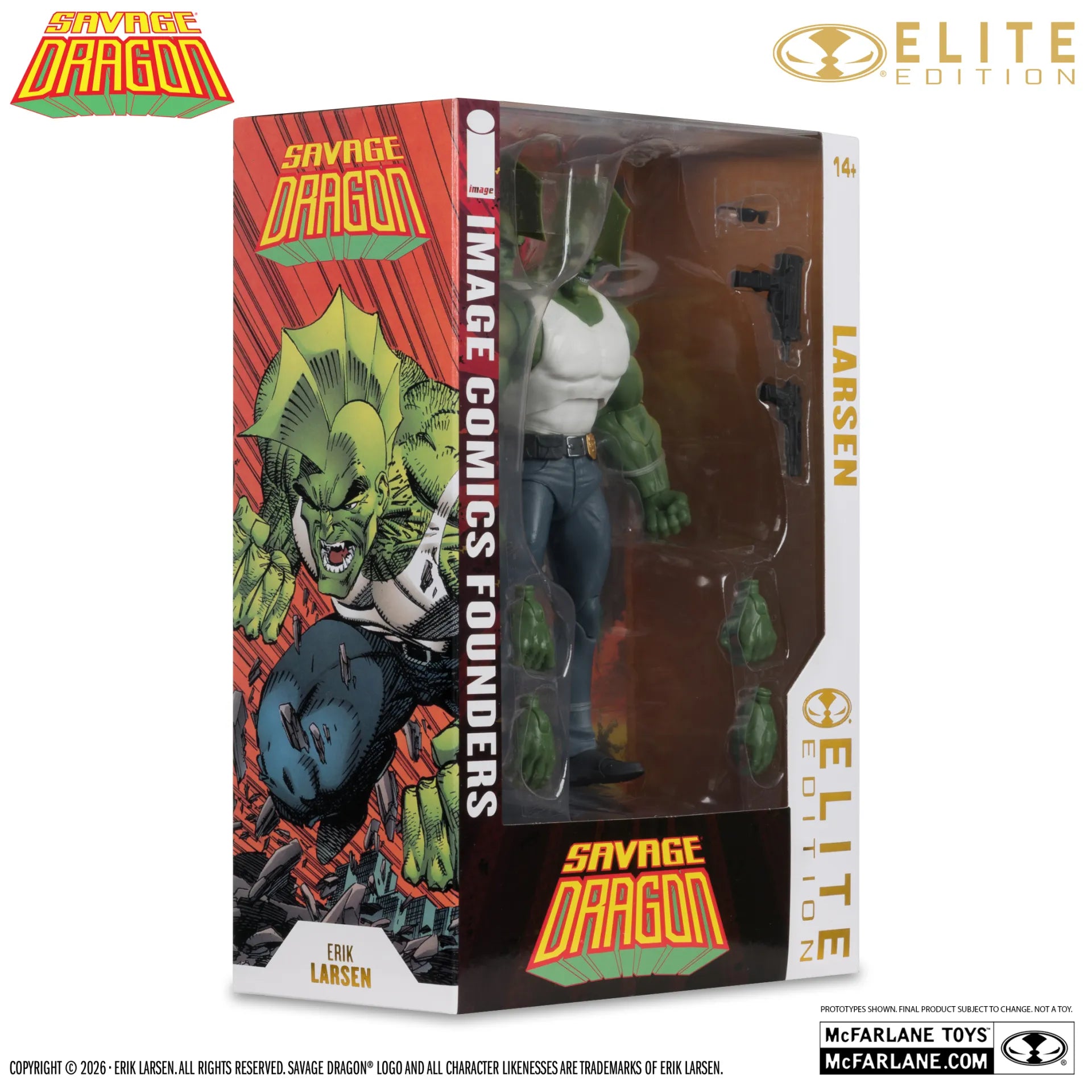 MCFARLANE ELITE EDITION  SAVAGE DRAGON  ACTION Figura