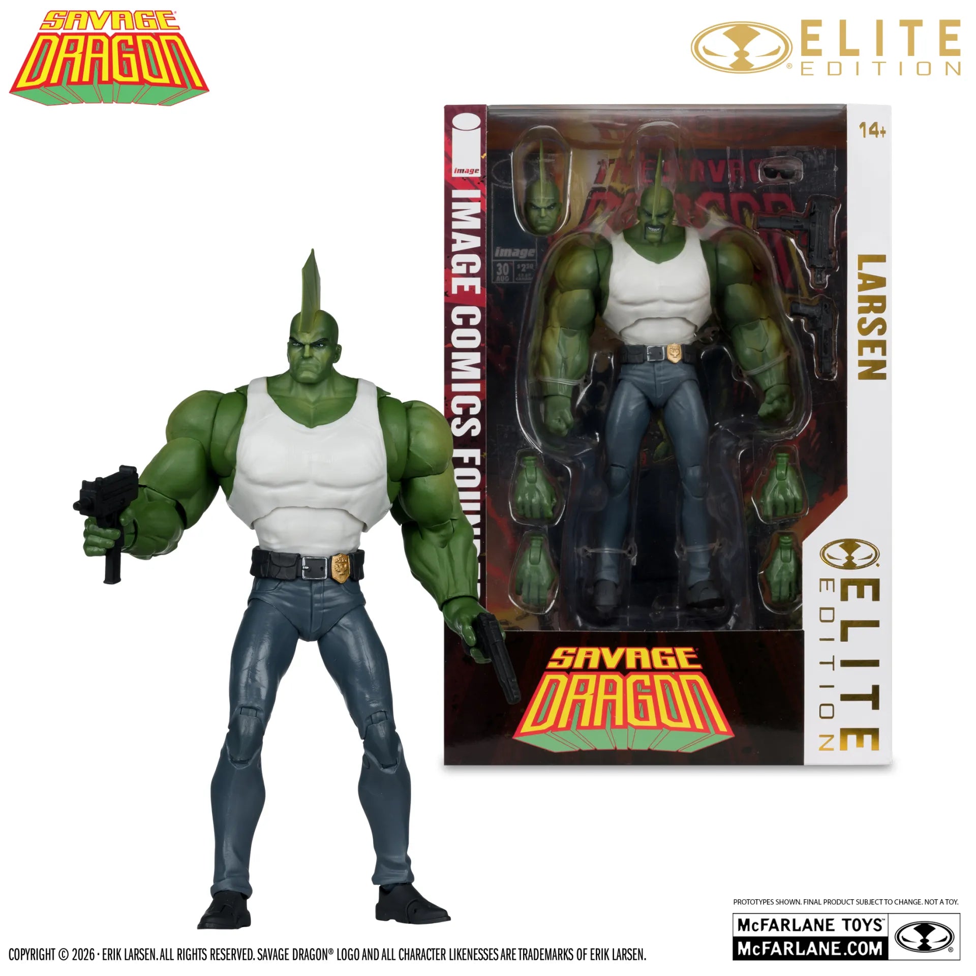 MCFARLANE ELITE EDITION  SAVAGE DRAGON  ACTION Figura