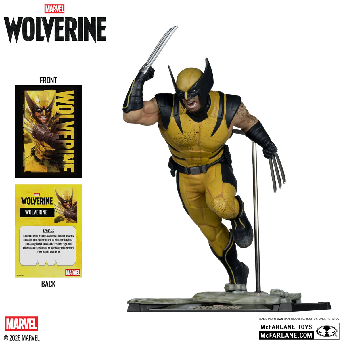 MARVEL GAMES COLLECTION 1:10 WOLVERINE THE GAME Figura