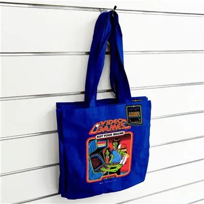 STEVEN RHODES VIDEO GAMES ROT YOUR BRAIN TOTE Bolsa