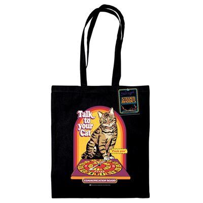STEVEN RHODES TALK TO YOUR CAT TOTE Bolsa Frikytopia