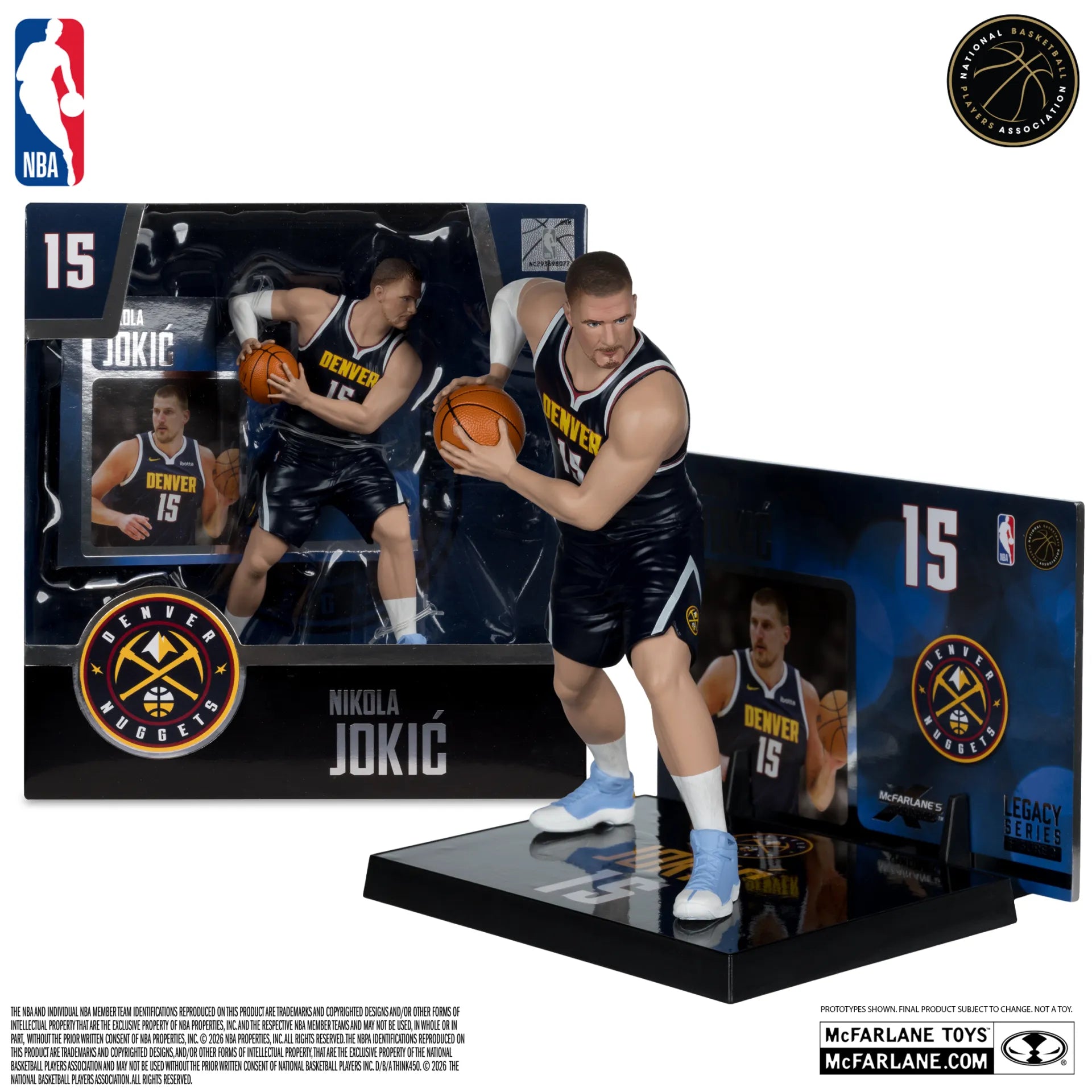 NBA SPORTSPICKS NIKOLA JOKIC (DENVER NUGGETS) POSED Figura