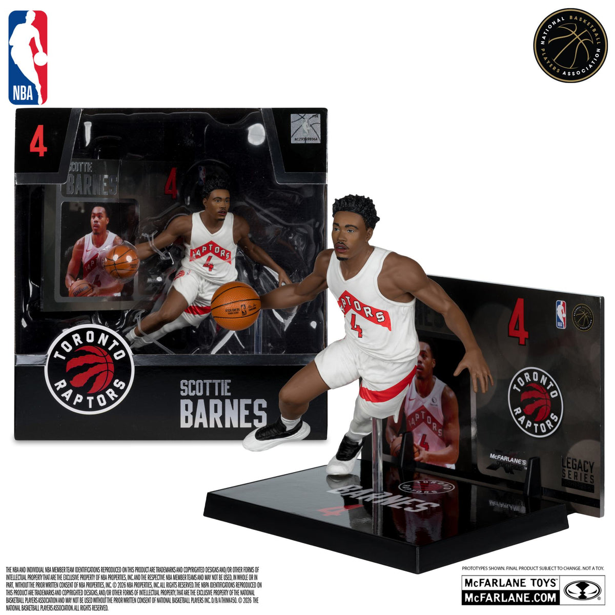 NBA SPORTSPICKS SCOTTIE BARNES (TORONTO RAPTORS) POSED Figura