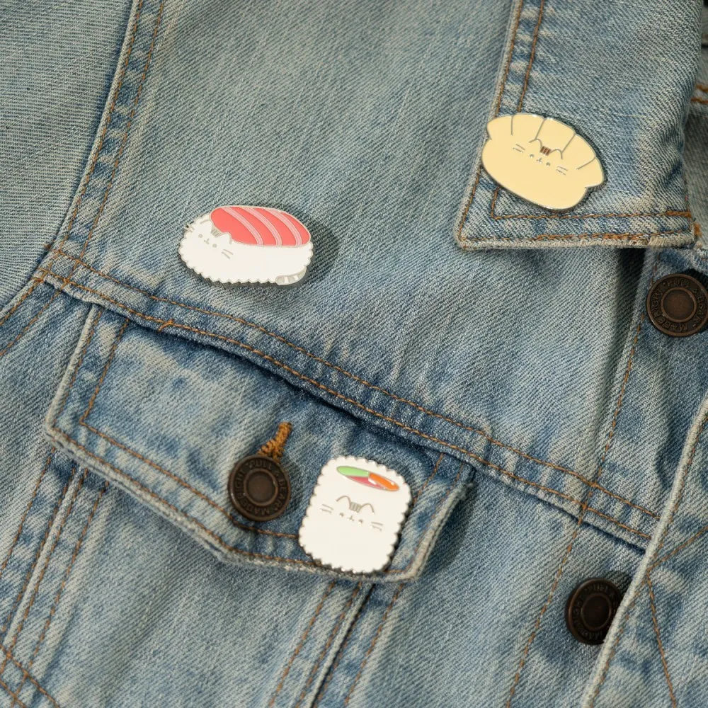 PUSHEEN SUSHI ROLL Pin SET (4)