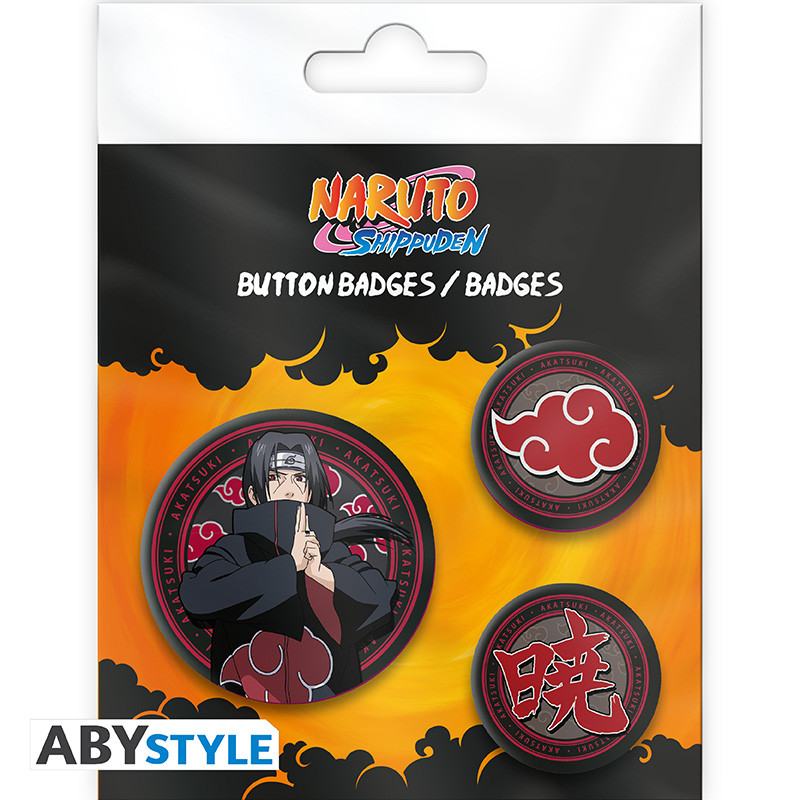 NARUTO SHIPPUDEN ITACHI & AKATSUKI Chapa PACK