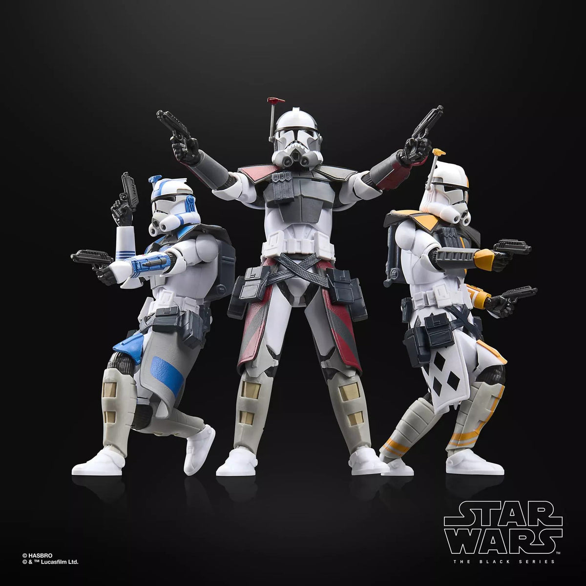 Star Wars: The Clone Wars Black Series Pack de 3 Figuras ARC Trooper Havoc, Colt & Blitz 15 cm