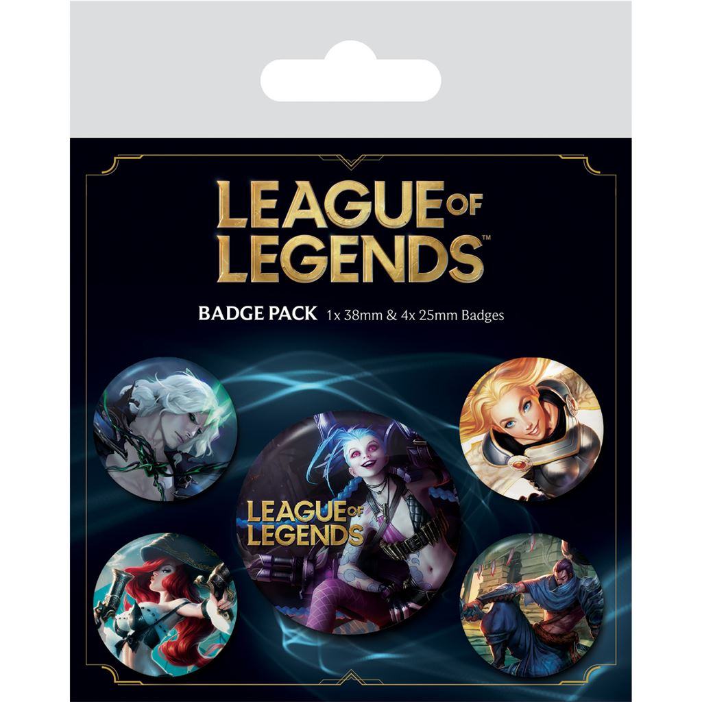 LEAGUE OF LEGENDS CHAMPIONS Chapa PACK Frikytopia