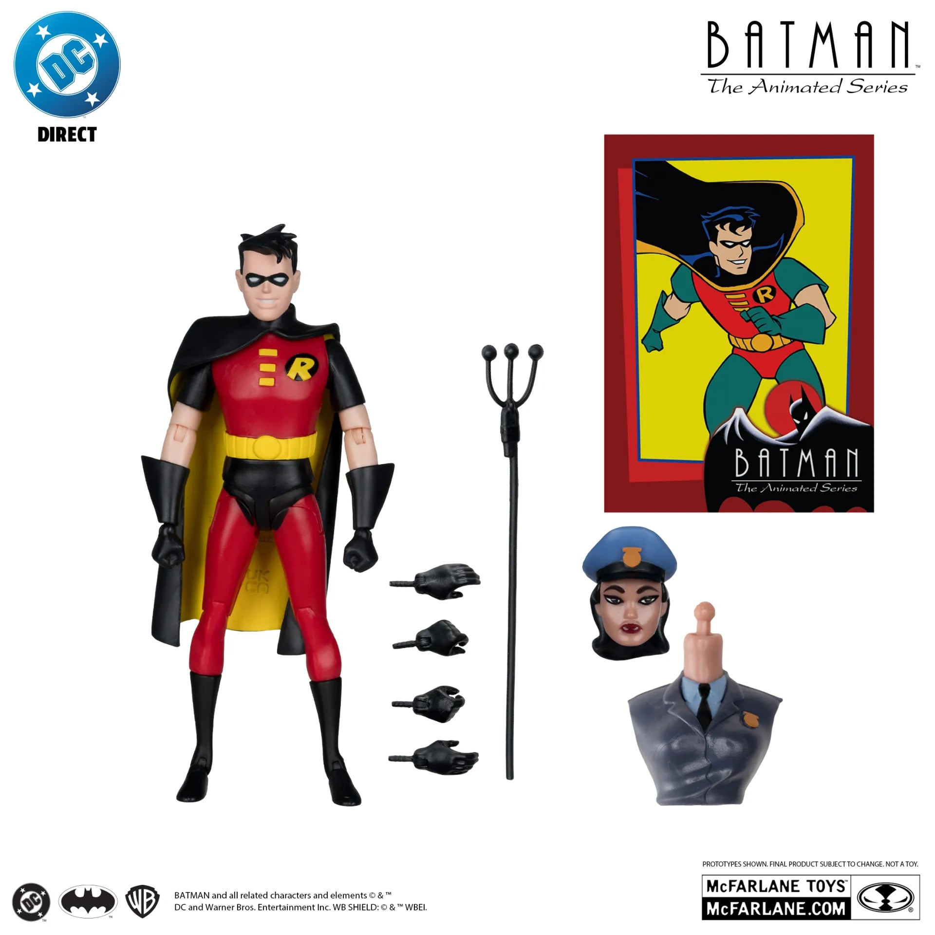 DC DIRECT BATMAN ANIMATED BUILD-A-FIGURE WAVE 6 ACTION Figura SET (6)