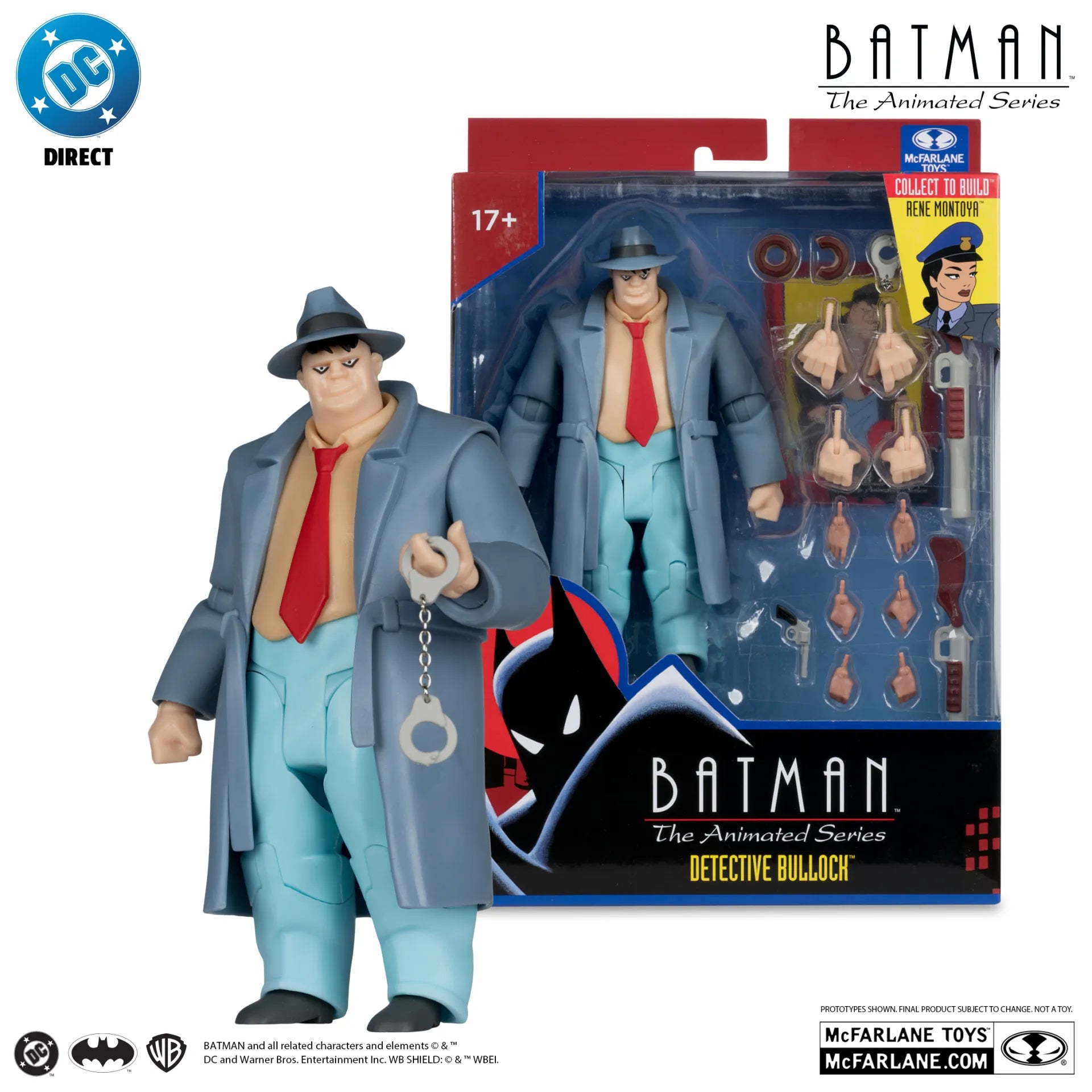 DC DIRECT BATMAN ANIMATED BUILD-A-FIGURE WAVE 6 ACTION Figura SET (6)