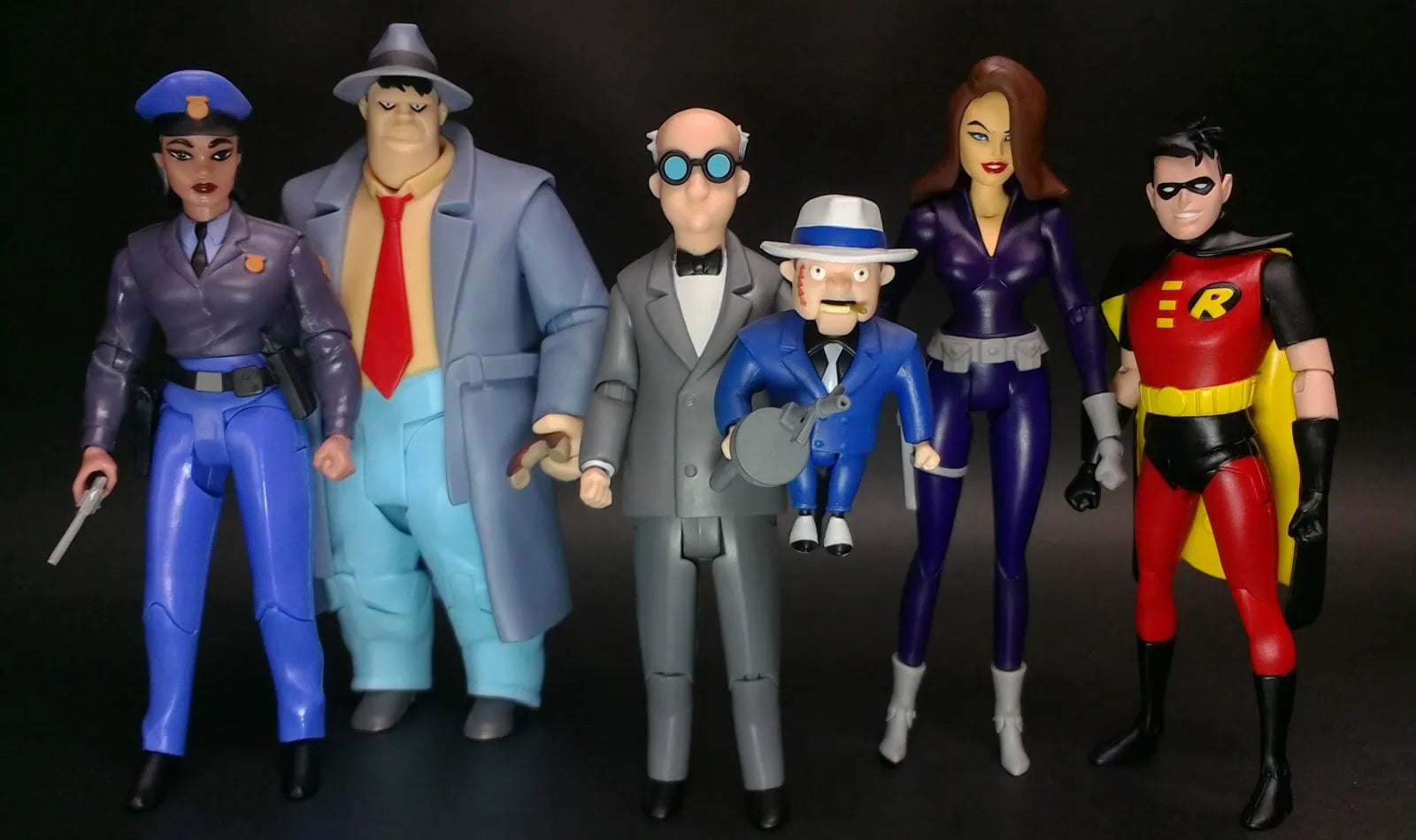 DC DIRECT BATMAN ANIMATED BUILD-A-FIGURE WAVE 6 ACTION Figura SET (6)