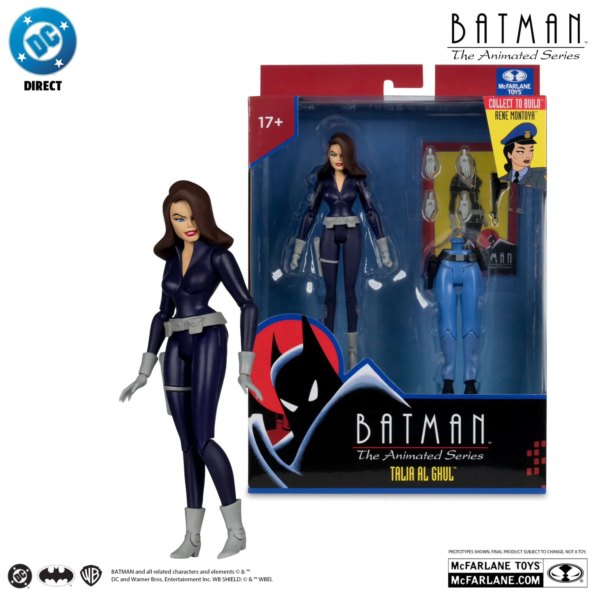 DC DIRECT BATMAN ANIMATED BUILD-A-FIGURE WAVE 6 ACTION Figura SET (6)