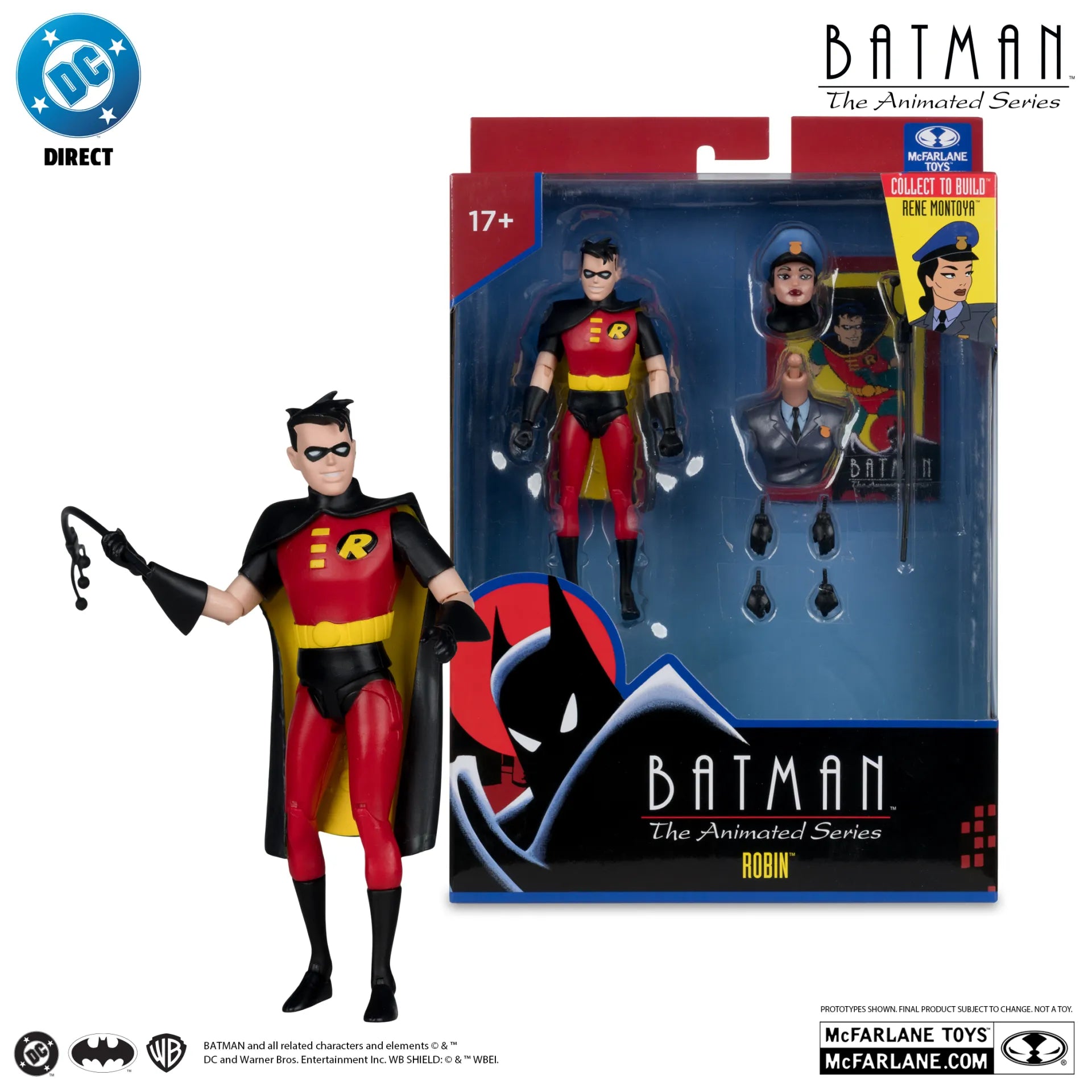 DC DIRECT BATMAN ANIMATED BUILD-A-FIGURE WAVE 6 ACTION Figura SET (6)