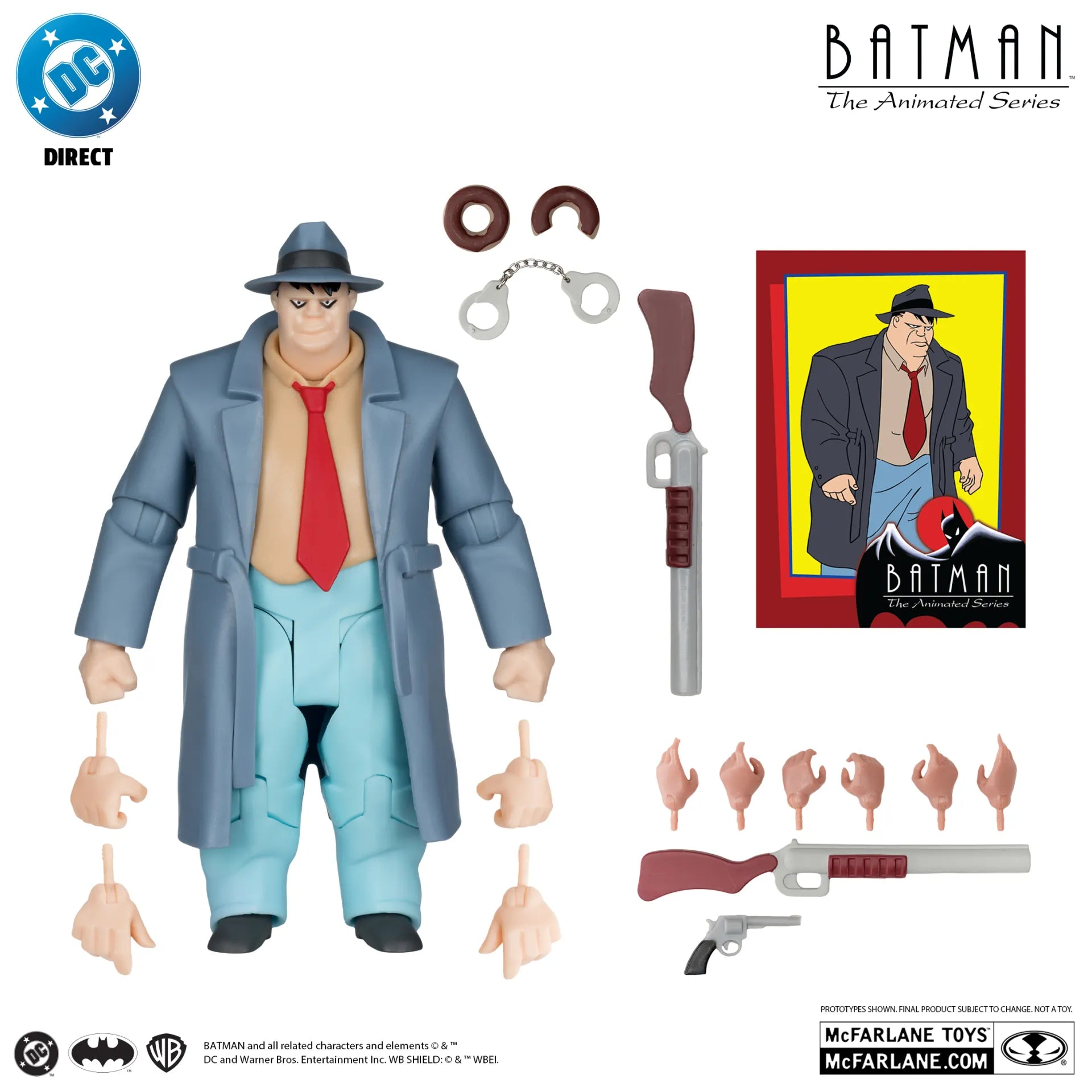 DC DIRECT BATMAN ANIMATED BUILD-A-FIGURE WAVE 6 ACTION Figura SET (6)
