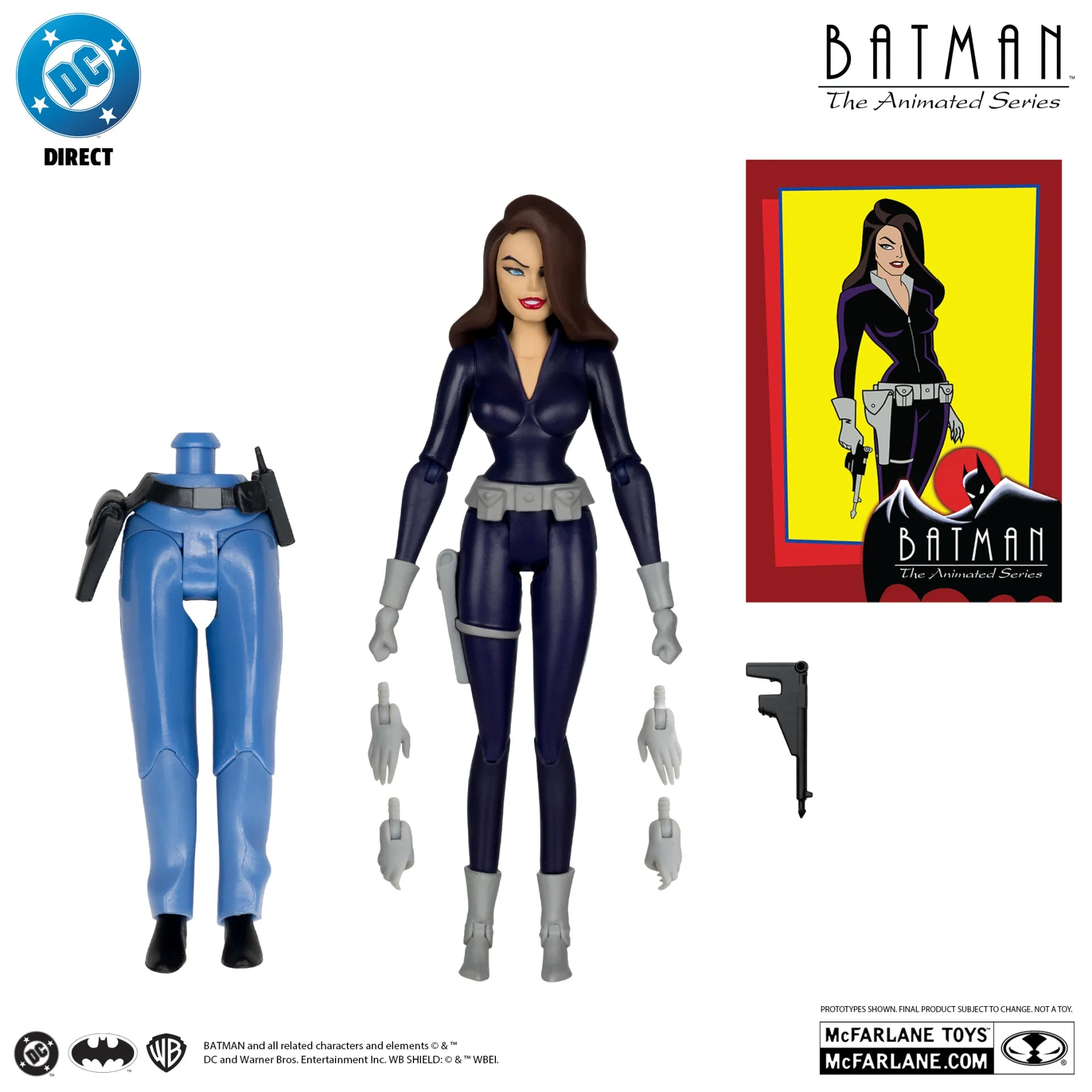 DC DIRECT BATMAN ANIMATED BUILD-A-FIGURE WAVE 6 ACTION Figura SET (6)