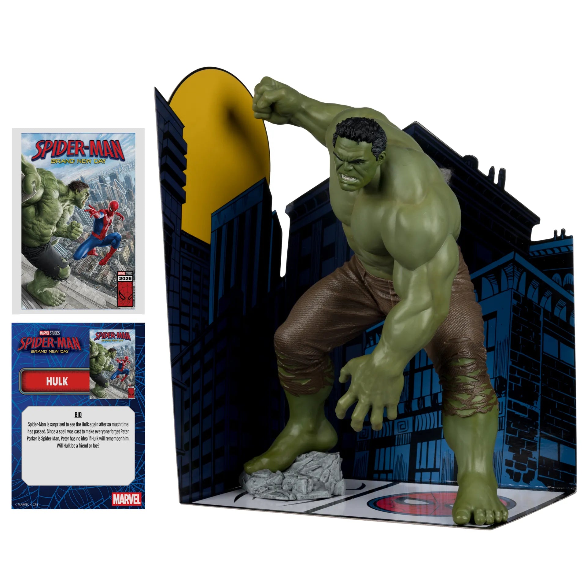 MARVEL STUDIOS COLL 1:6 WV1 SPIDER-MAN BRAND NEW DAY SAVAGE HULK Figura
