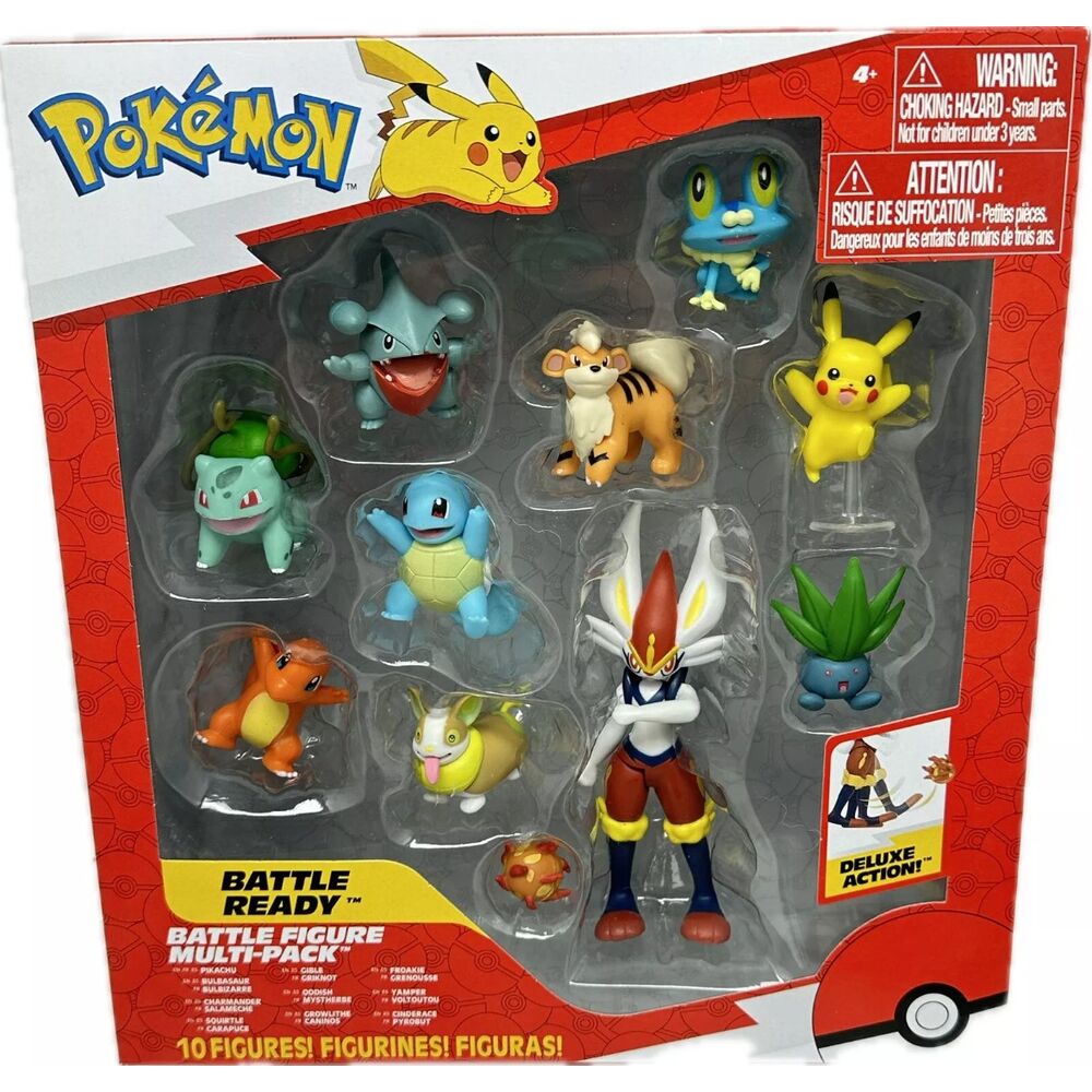 Blister 10 figuras Battle Ready Pokemon Frikytopia