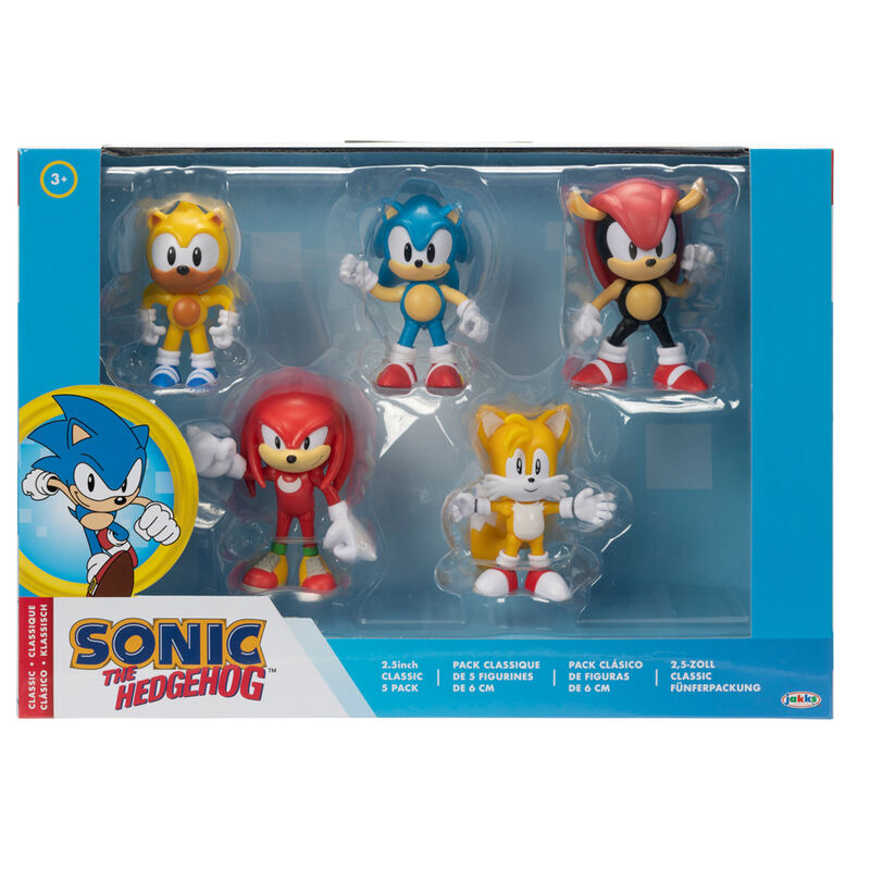 Blister 5 figuras Sonic the Hedgehog 6cm Frikytopia